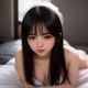 用户落日橘子的头像，女性坐在窗边看书，暖色夕阳光线